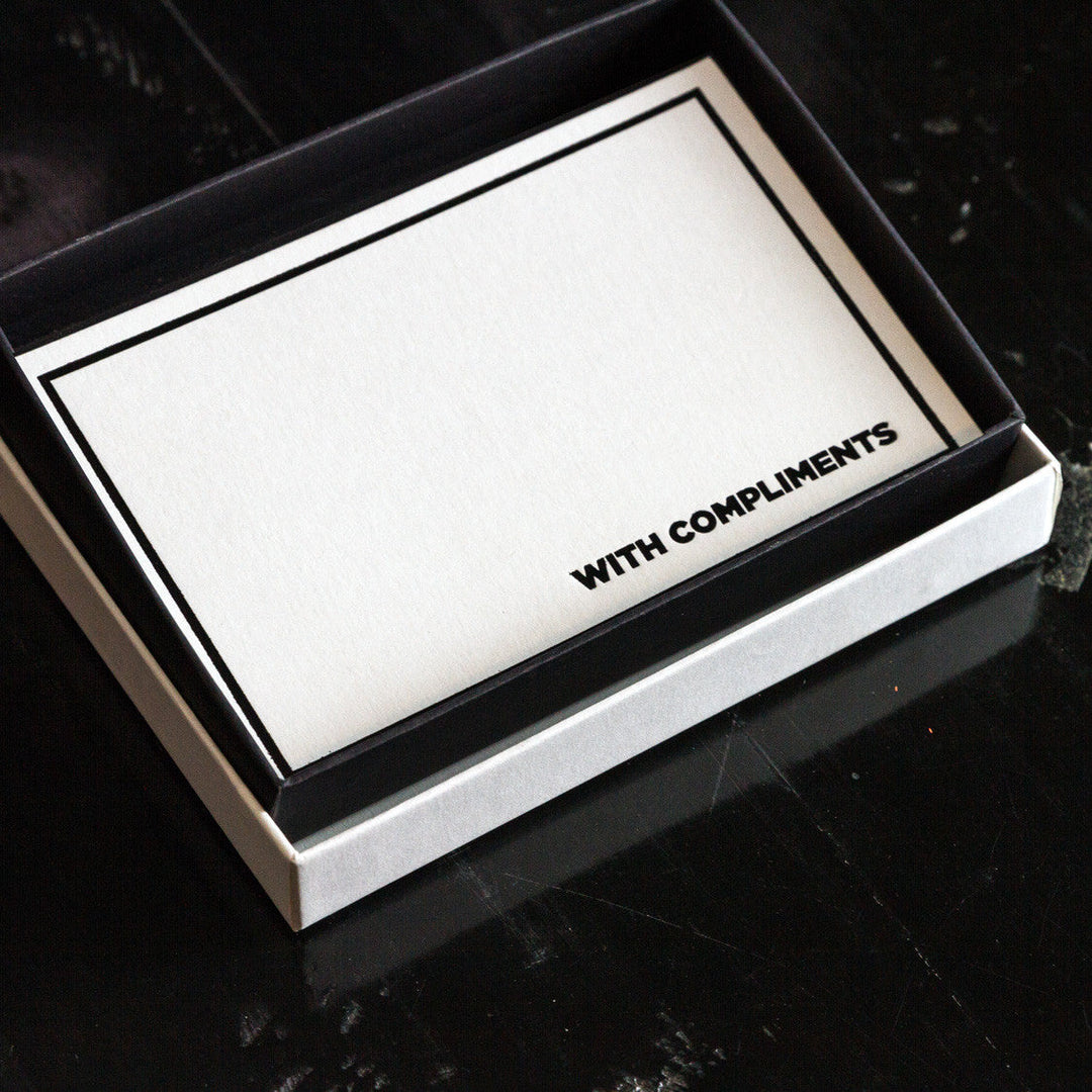 With Compliments Notecards (set of 6)