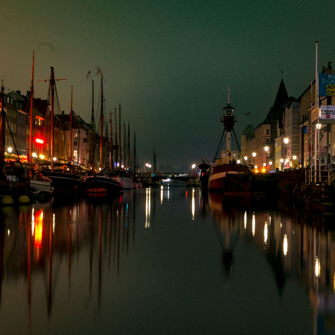 Copenhagen Night Framed Photograph