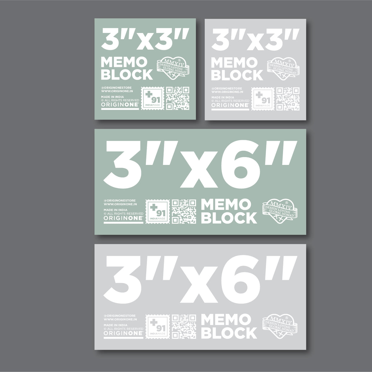 Set of Memo Blocks – Origin One