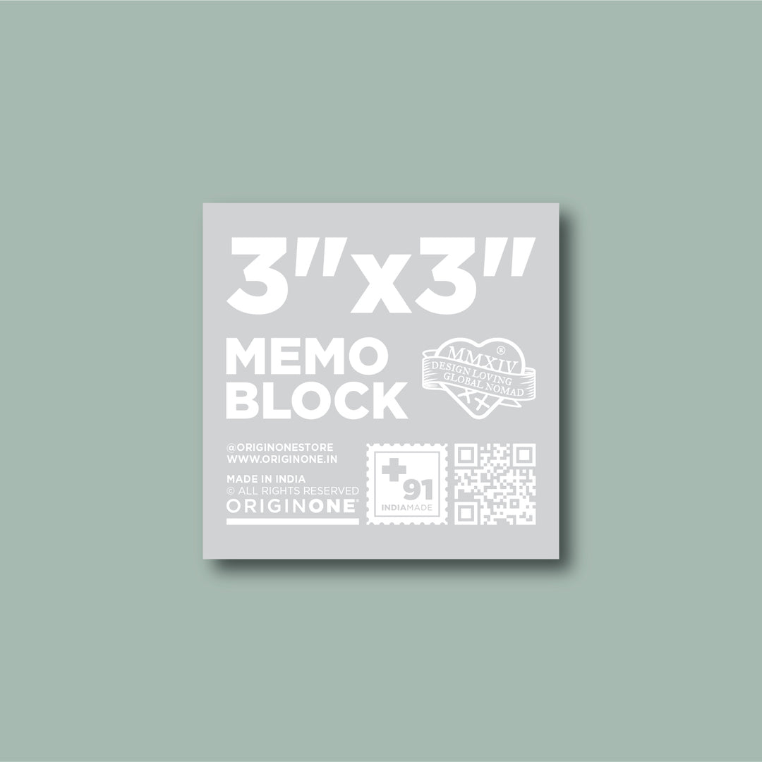 3" Cement Memo Block