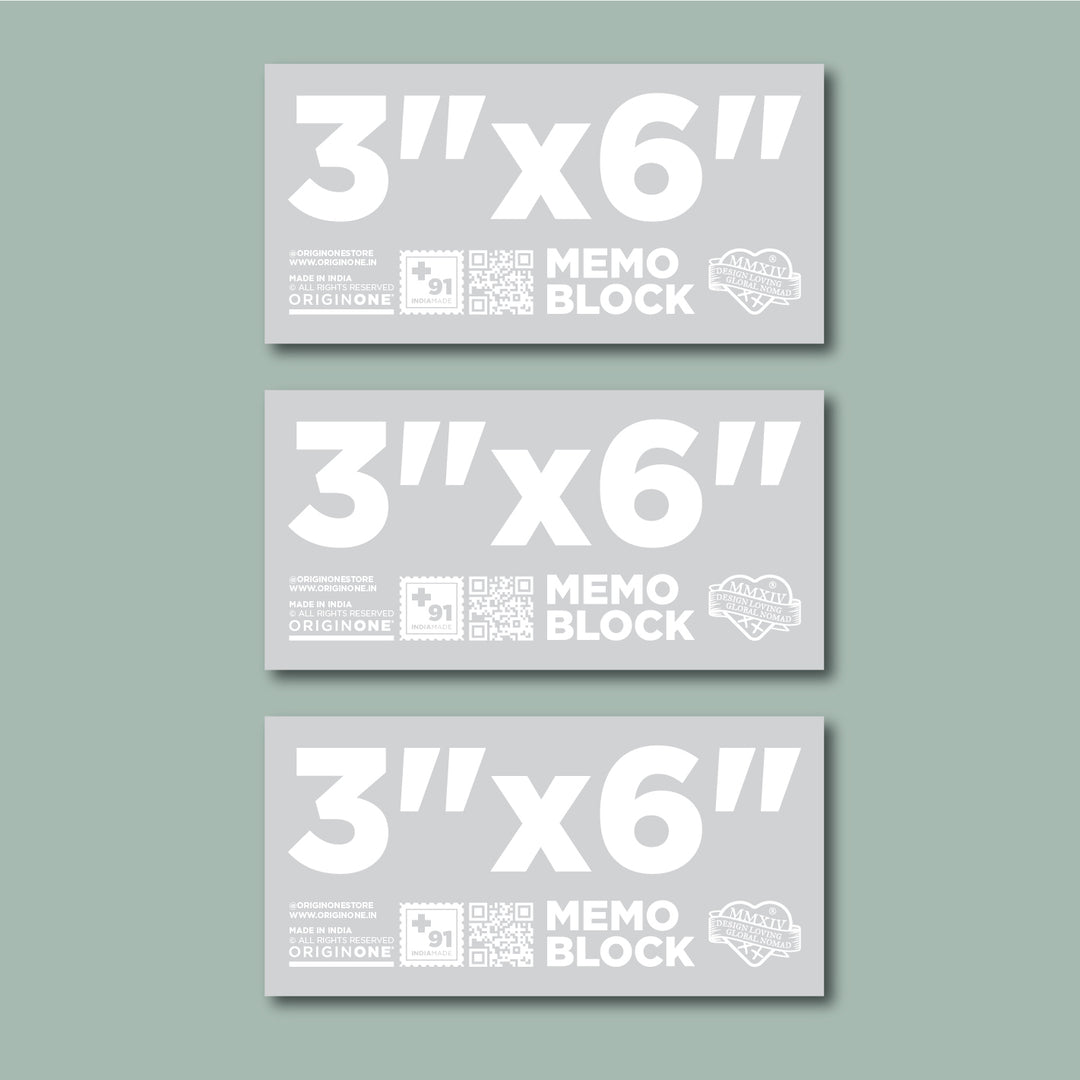 6" Cement Memo Block