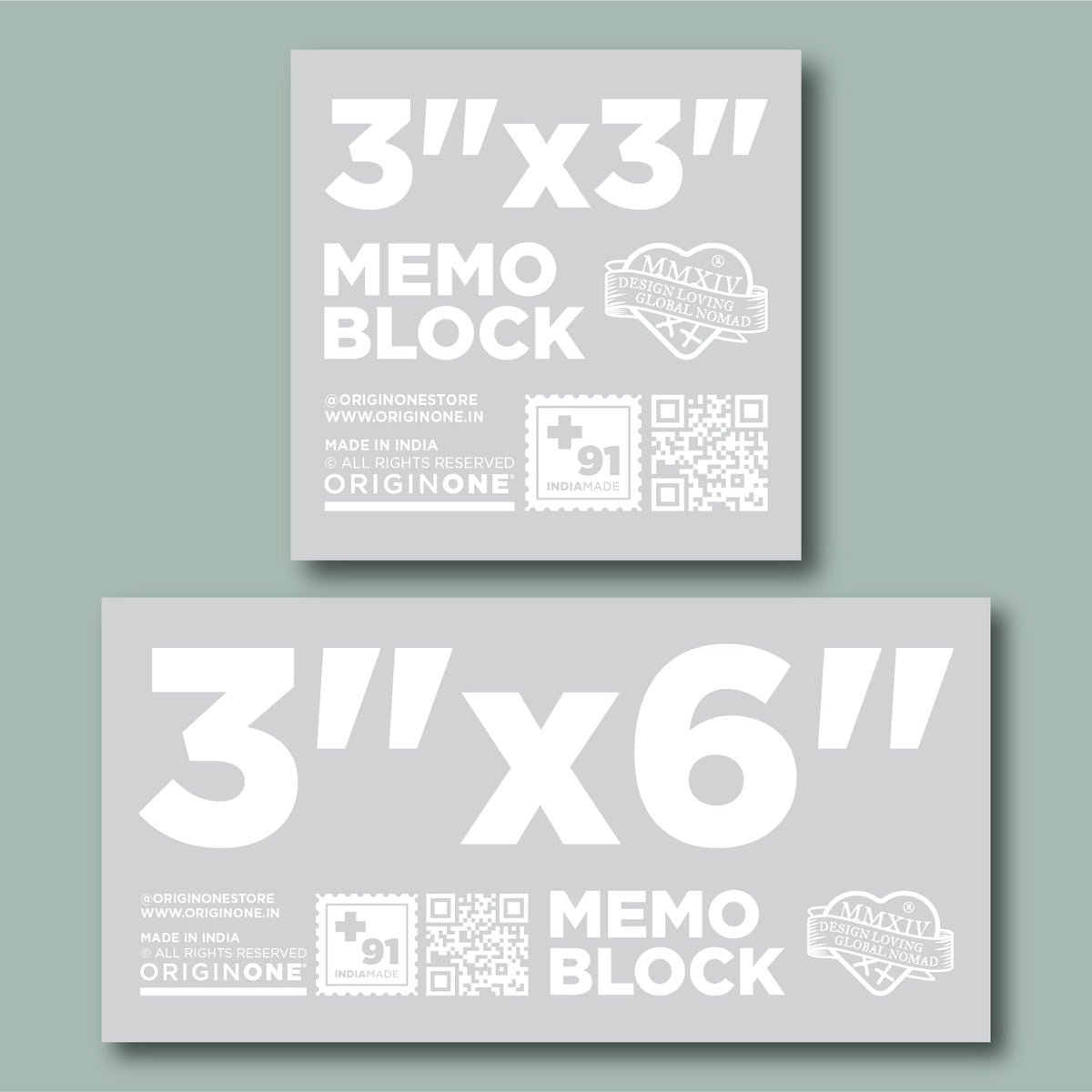 Set of Memo Blocks – Origin One