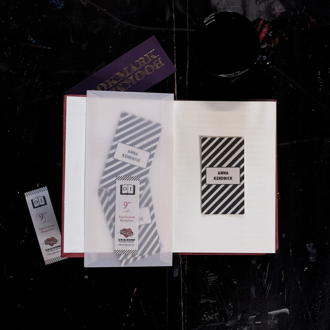 Personalised Striped Bookplate