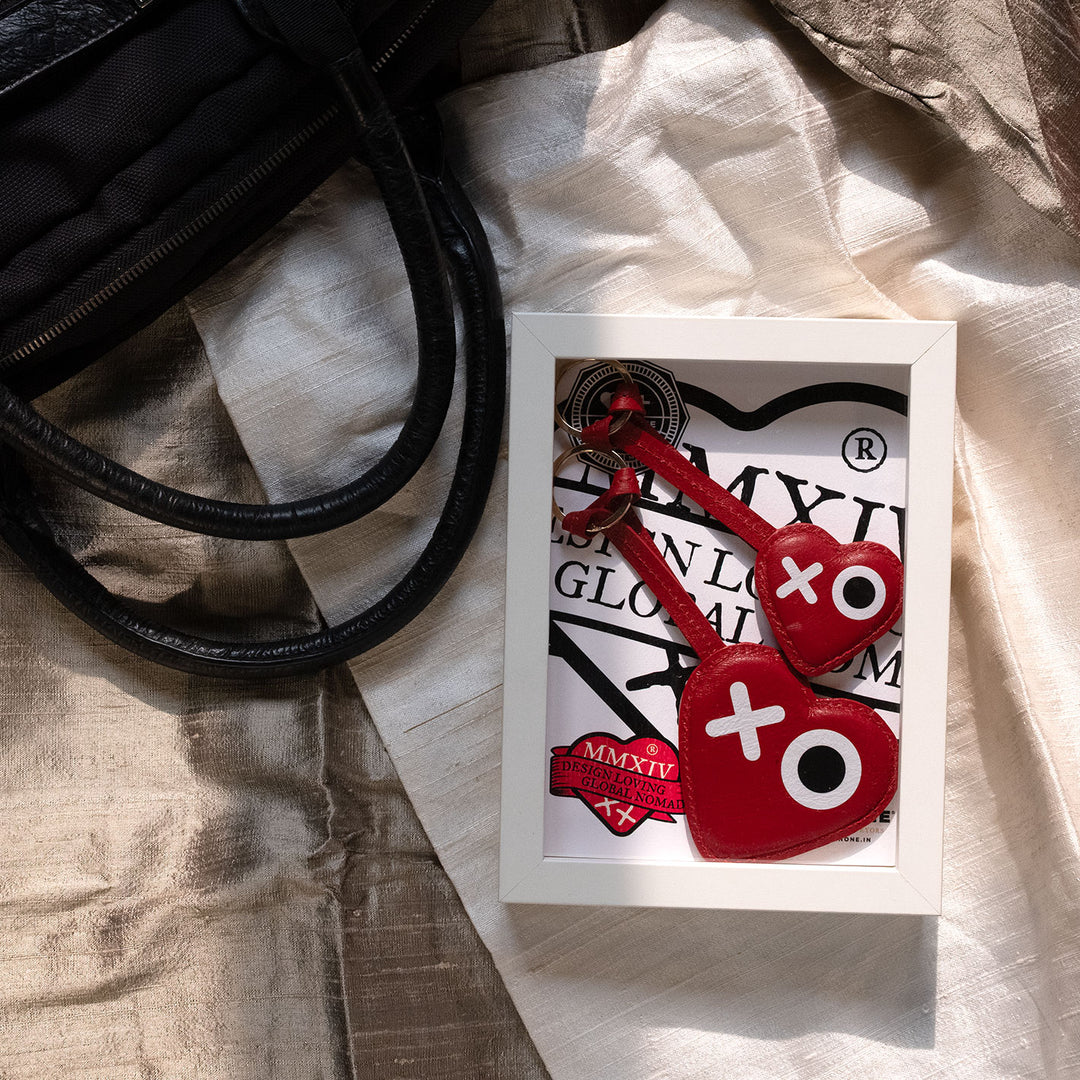 Set of XO Heart Charms