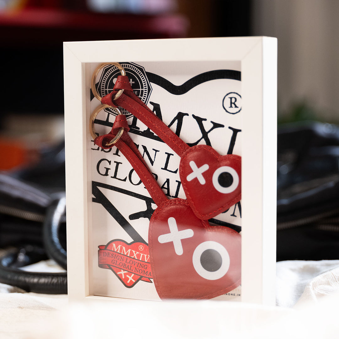 Set of XO Heart Charms