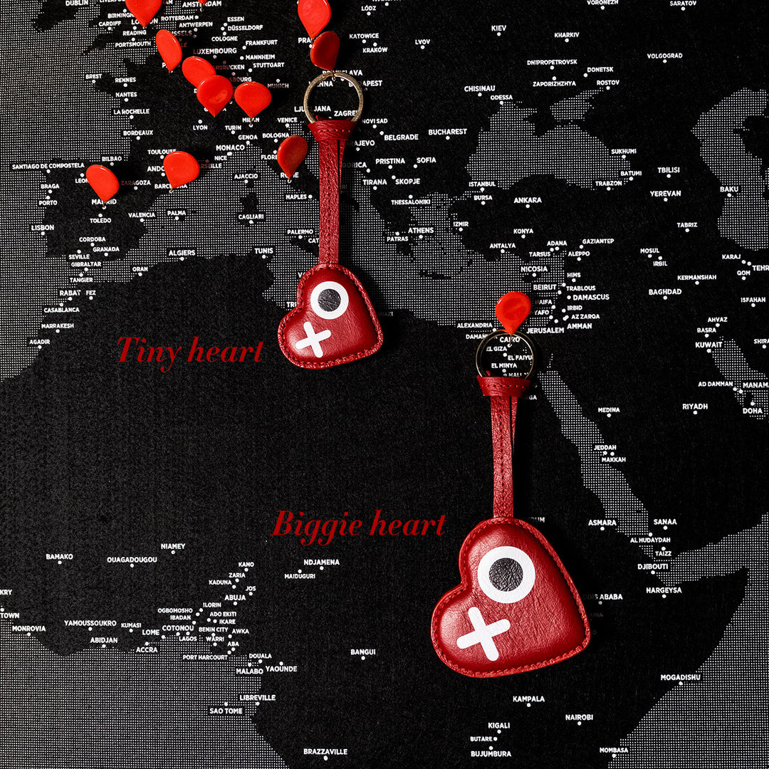 Set of XO Heart Charms