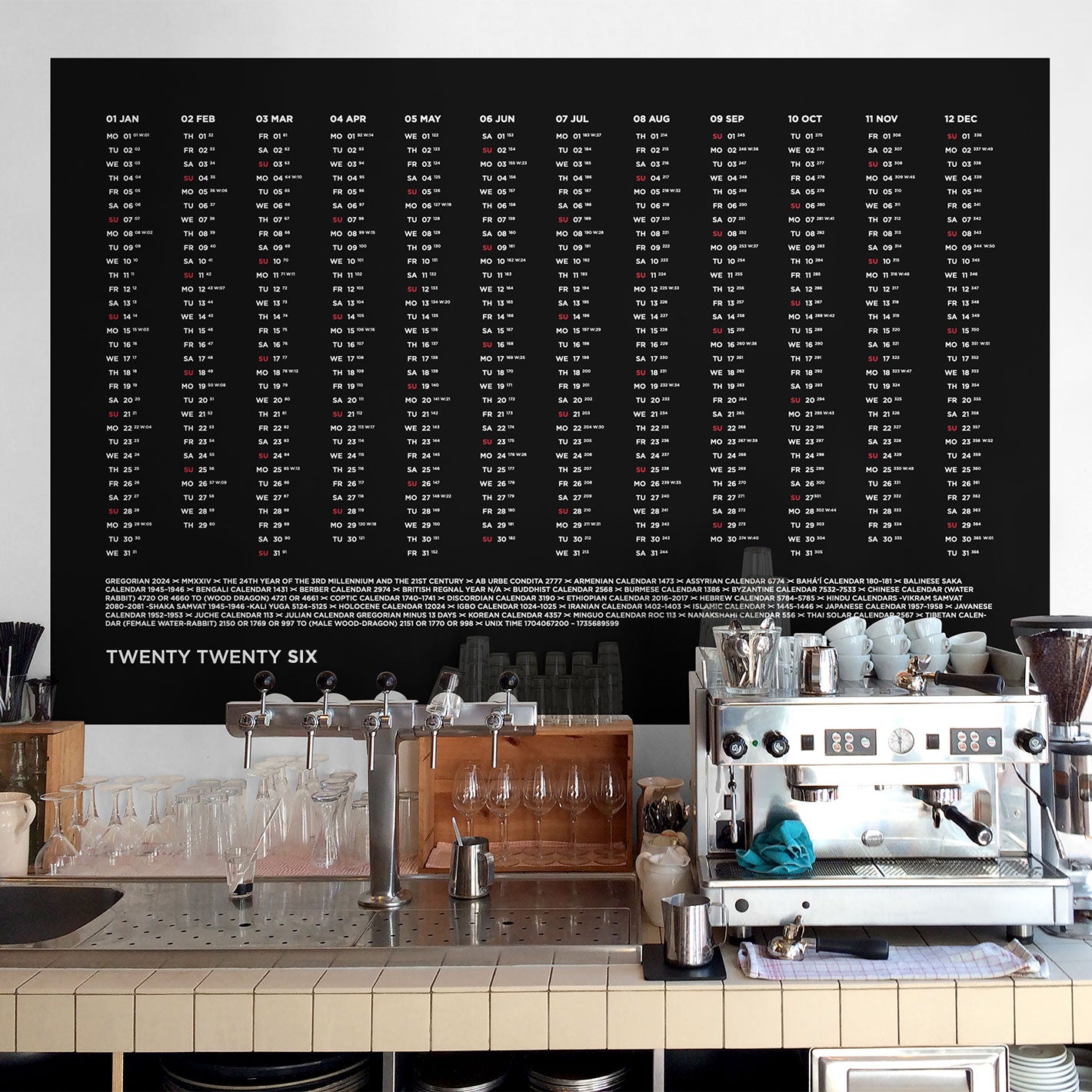 Sans Calendar 2026 – Origin One