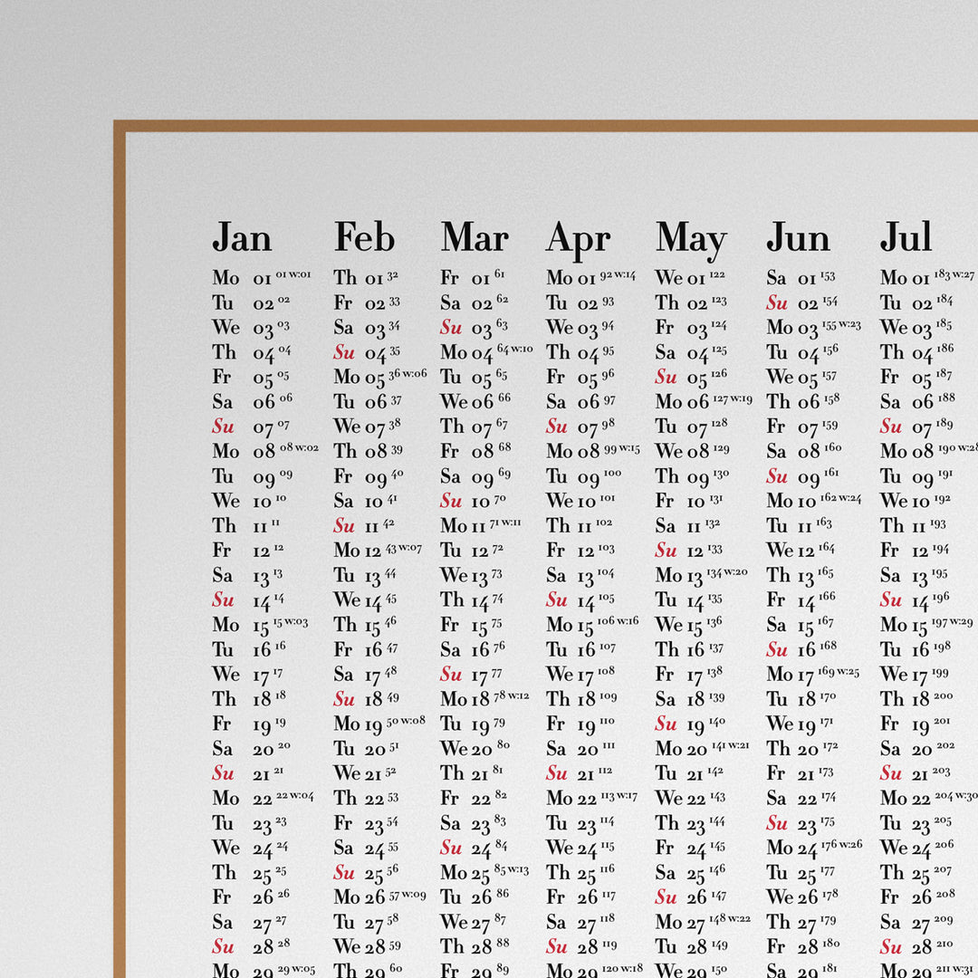 Calendar Ultima Simplex 2024