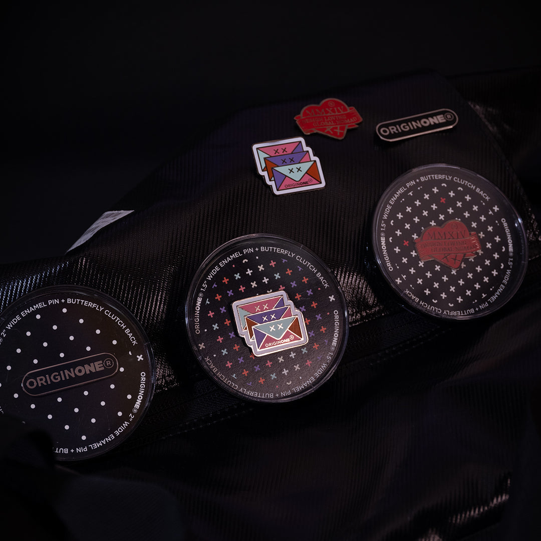 Set of Origin One Enamel Pins