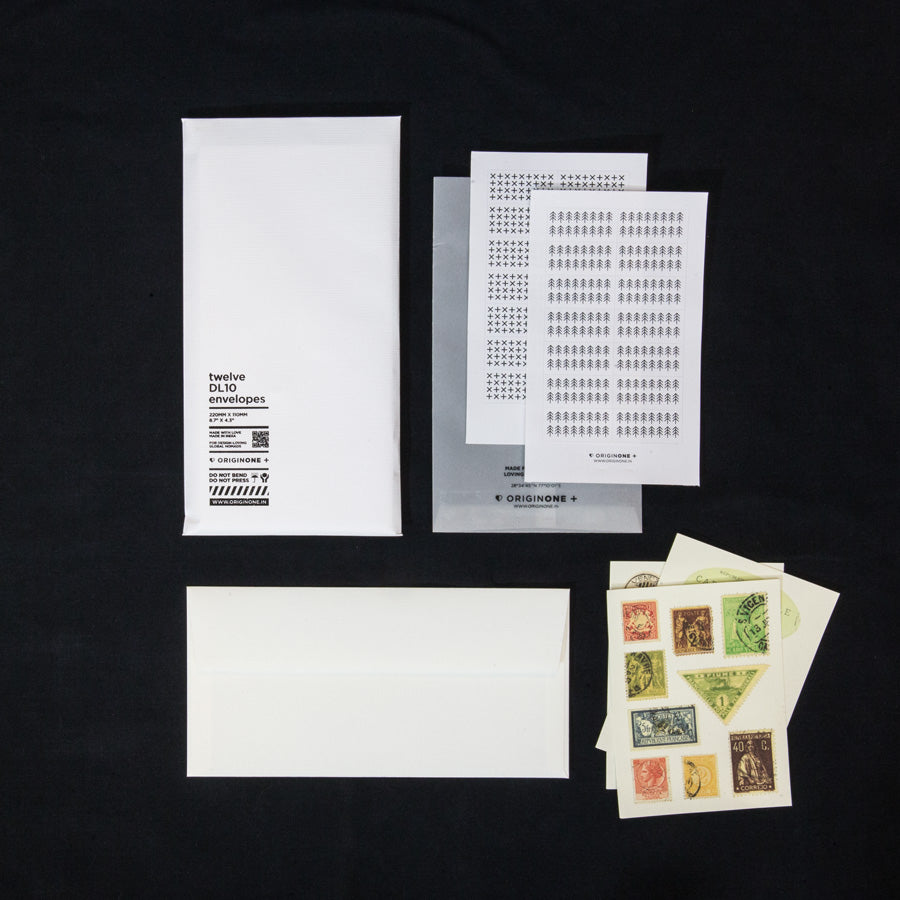 Set of 12 White Envelopes