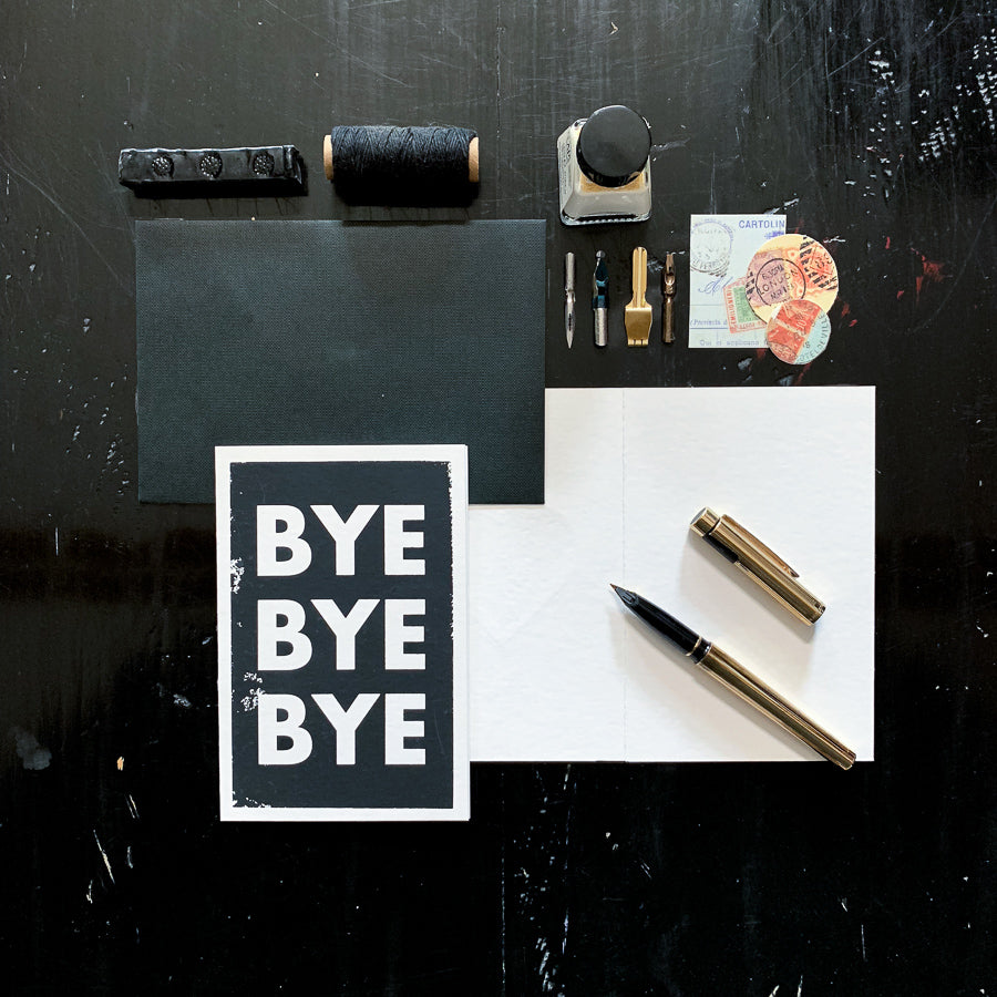 ByeByeBye Greeting Card