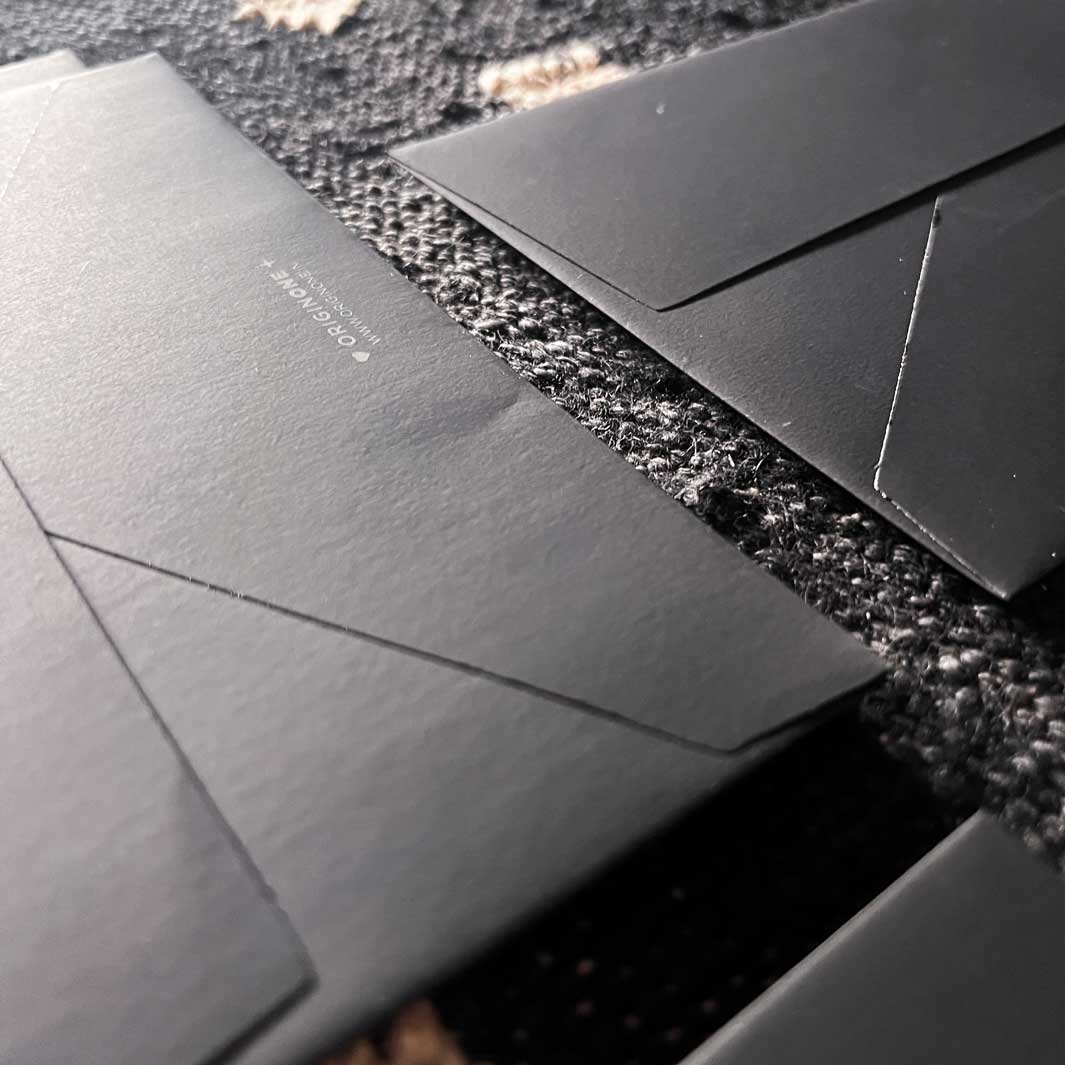 Plike Black Envelopes Set 6.5x4.5 inch