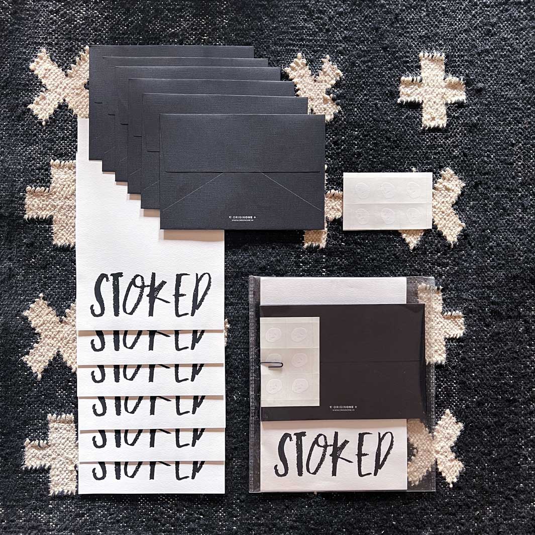 'Stoked' Letter Set