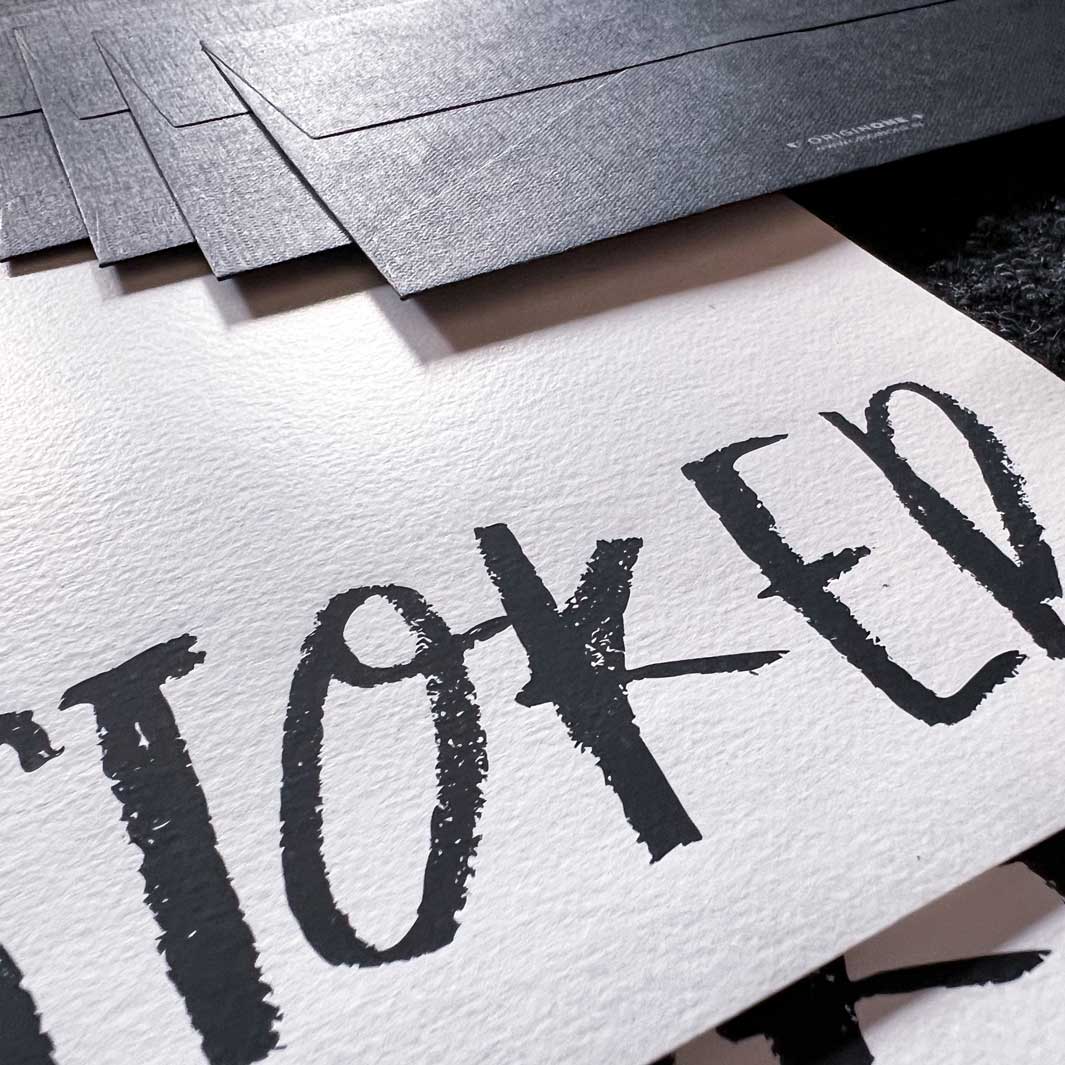 'Stoked' Letter Set