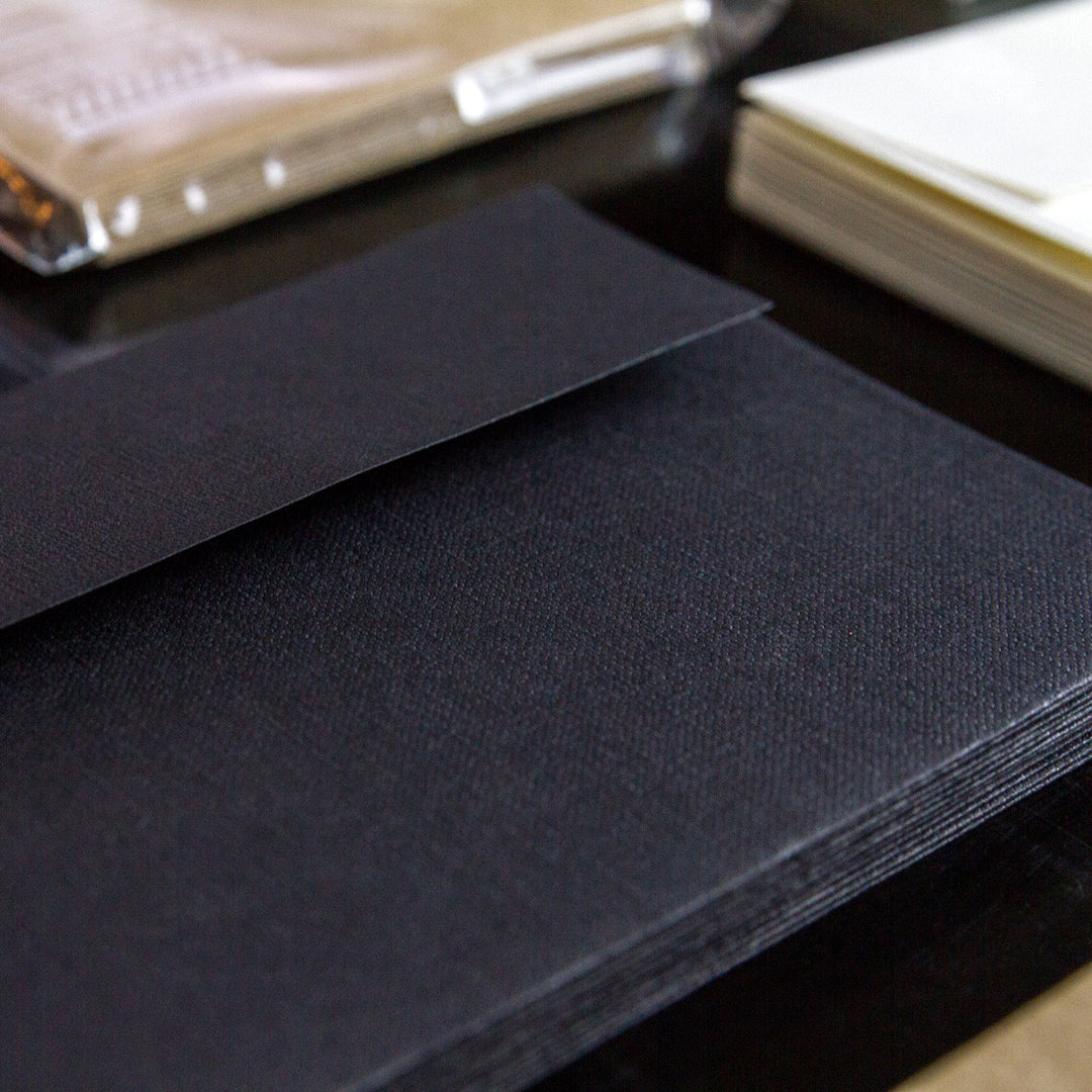 Set of 12 Black Envelopes