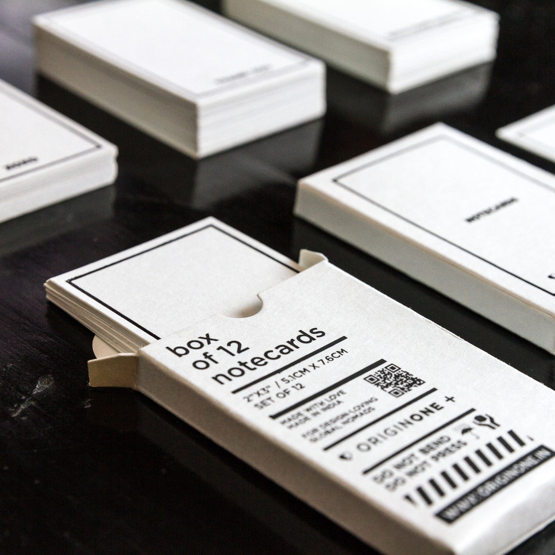 Box of 12 B&W Notecards