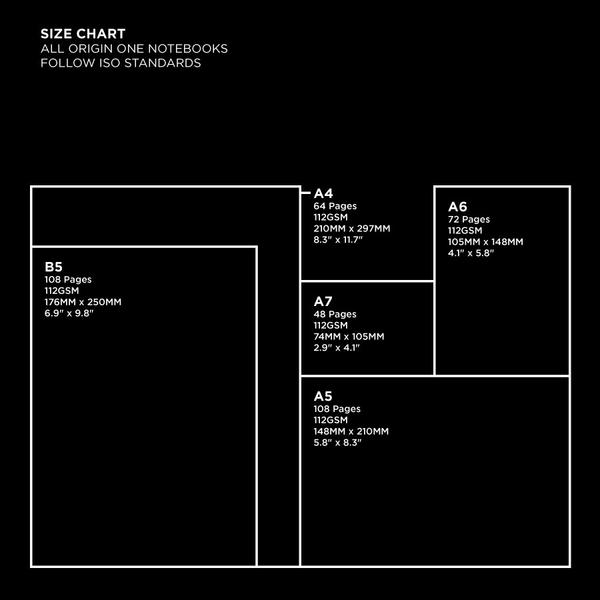 Squared Thread-Stitched Notebooks