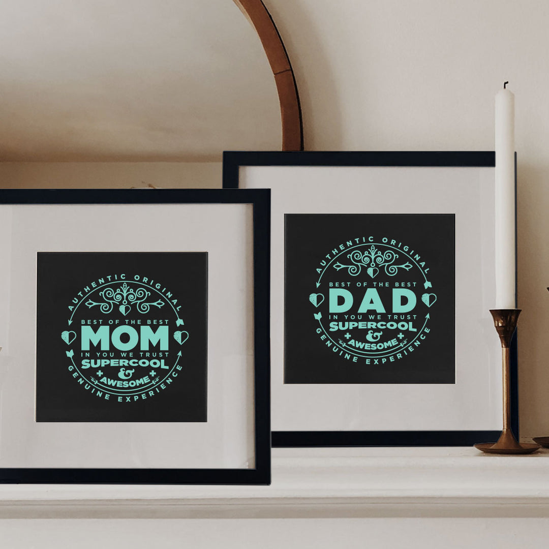 Mom and Dad Wall Art Set