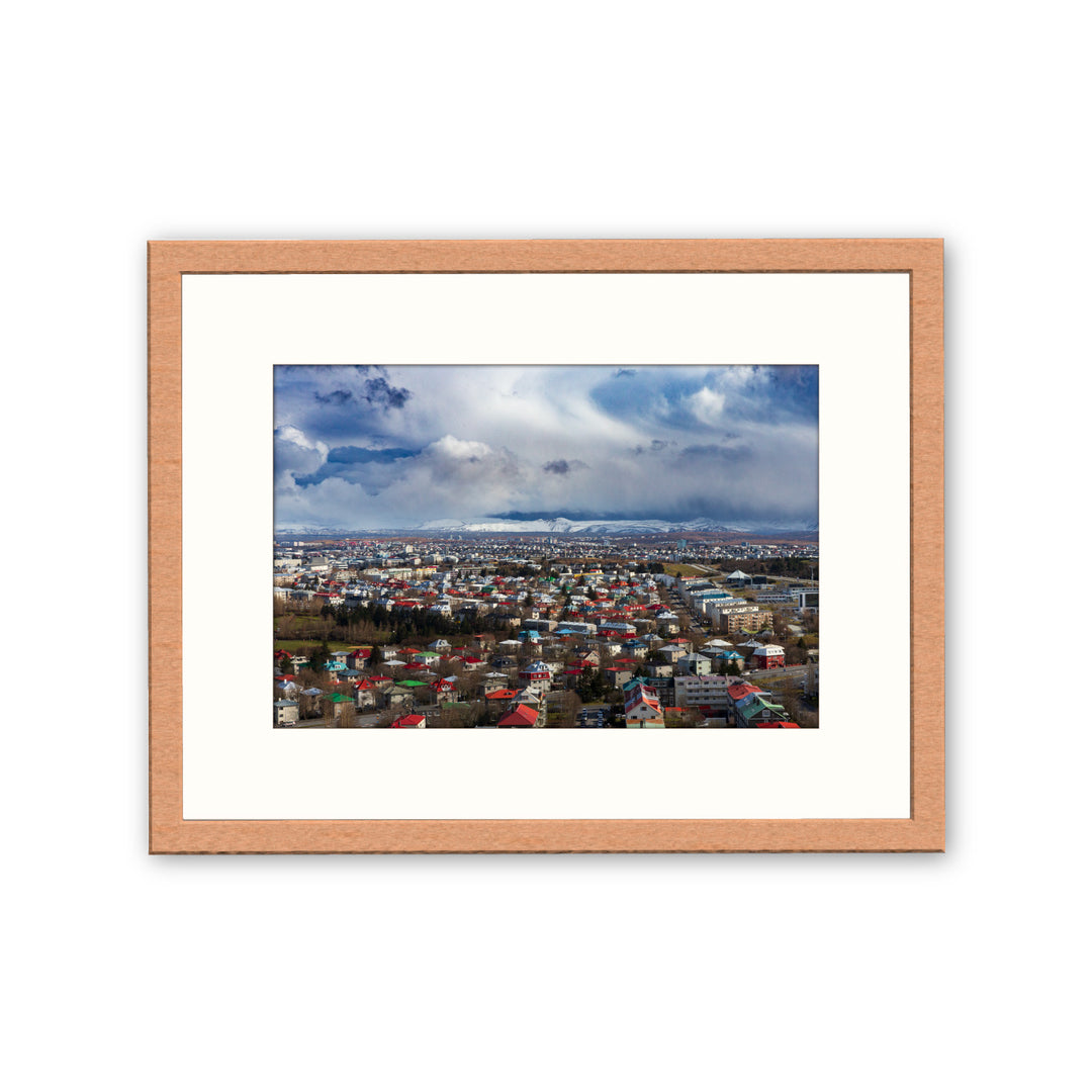 Reykjavik Landscape Framed Photograph