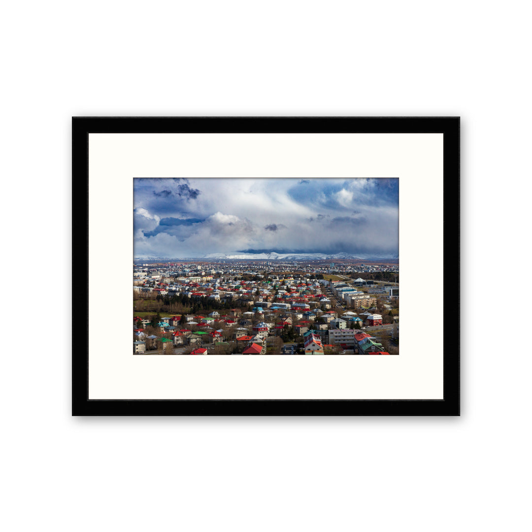 Reykjavik Landscape Framed Photograph