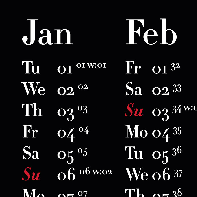 Calendar Ultima Complex 2024