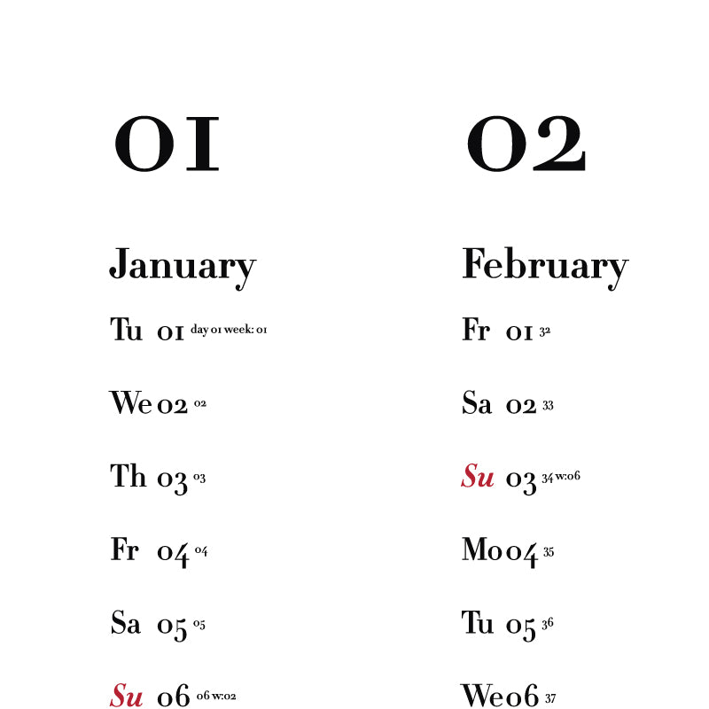 Calendar Ultima Complex 2024