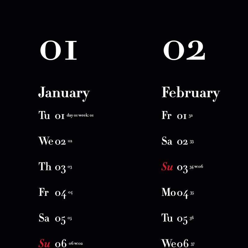 Calendar Ultima Complex 2024